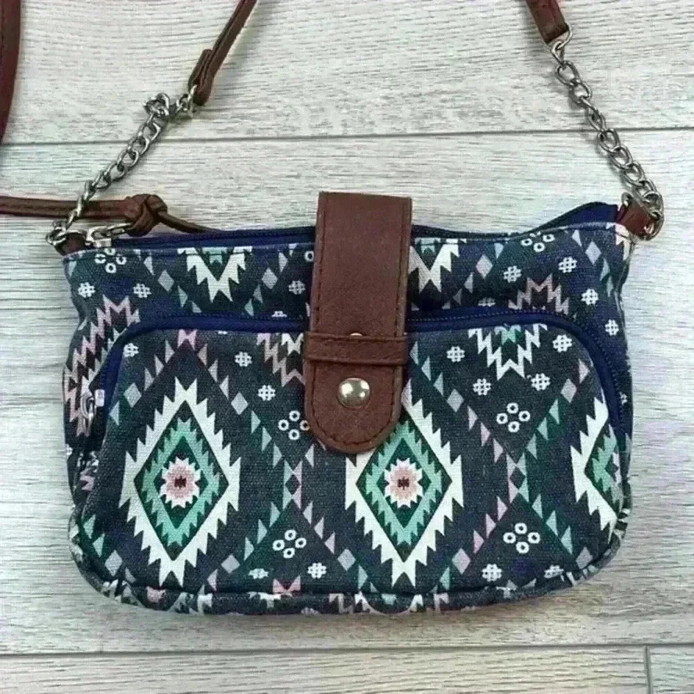 Aztec Pattern Mini Side Bag - Picture 2 of 7